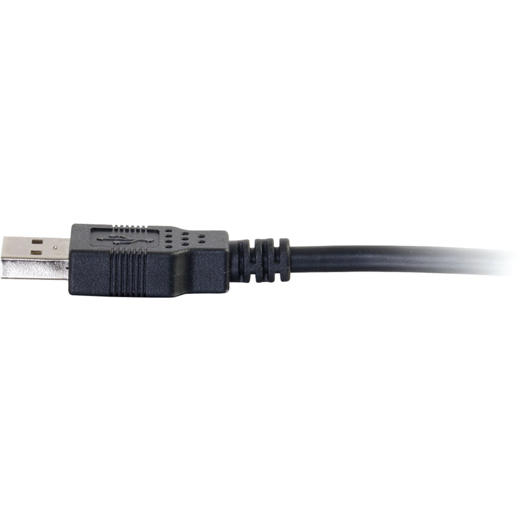 C2G 28106 6.6ft USB A Cable - USB A to USB A, Black, Data Transfer Cable