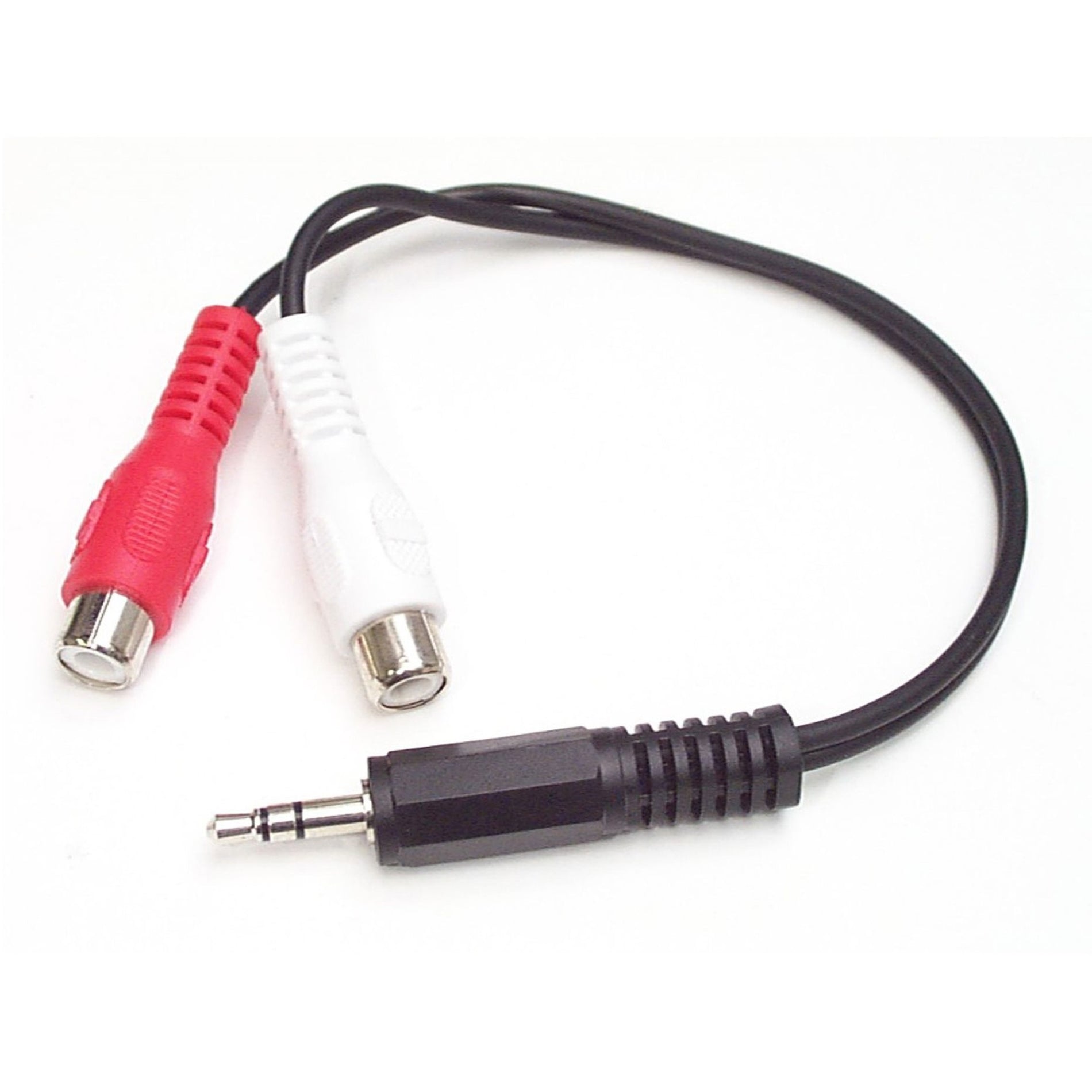 StarTech.com MUMFRCA 6in Stereo Audio Cable 3.5mm to 2x RCA, Connect Headphones to RCA Devices