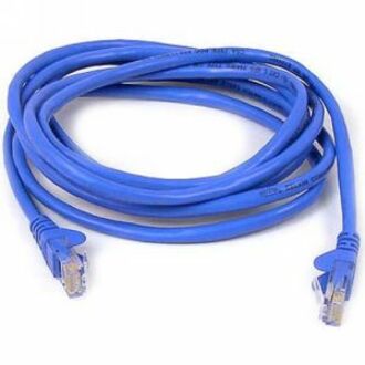 Belkin 8-foot blue Cat6 network patch cable with snagless RJ-45 connectors