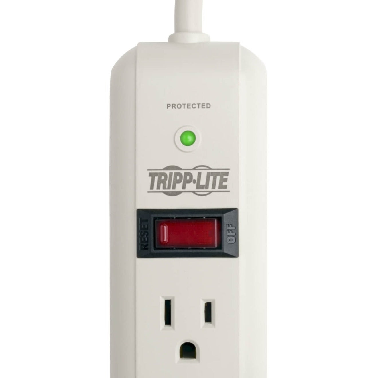 Detailed view of Tripp Lite TLP725 power switch and LED indicator-alternate-image5