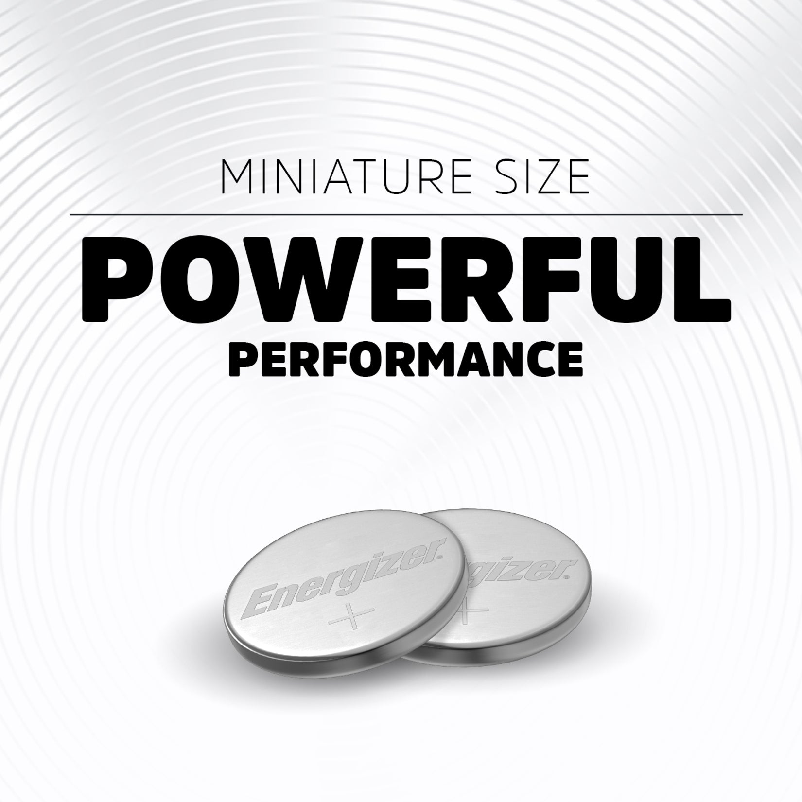 Two Energizer lithium coin batteries shown with text highlighting their miniature size and powerful performance-alternate-image2