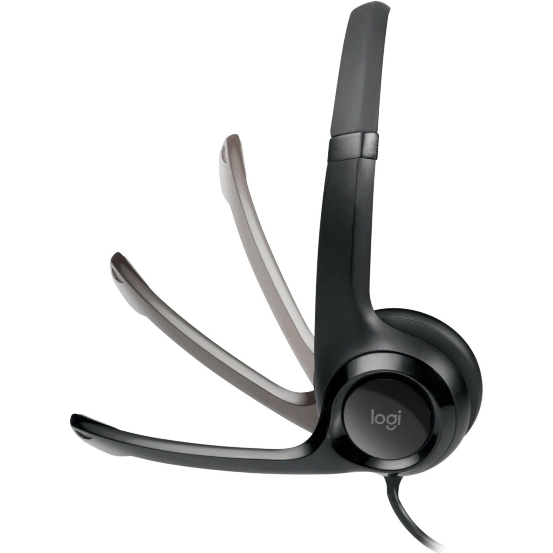 Logitech 981-000014 Headset USB Berbantalan H390 Kontrol Volume/Mute Hitam