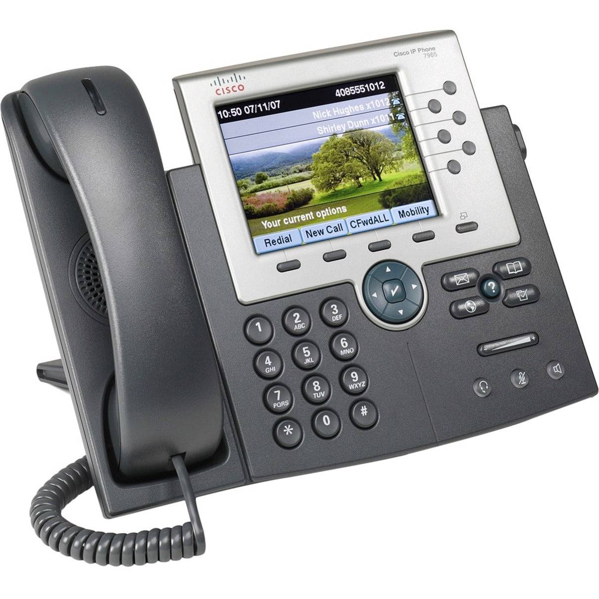 سيسكو CP-7965G هاتف IP موحد، شاشة ملونة، مكبر صوت ثنائي الاتجاه، دعم PoE العلامة التجارية: سيسكو