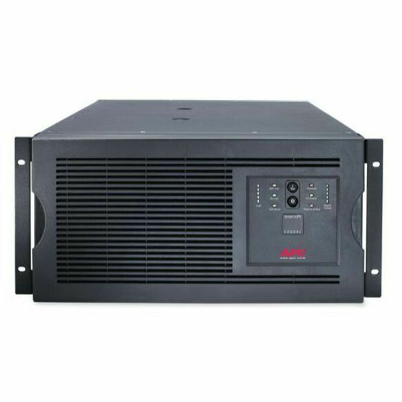 Front view of APC Smart-UPS 5000VA rack-mount UPS showing ventilation grills and LED control panel