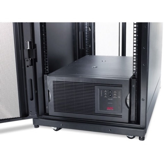 APC Smart-UPS installed in server rack showing mounting configuration