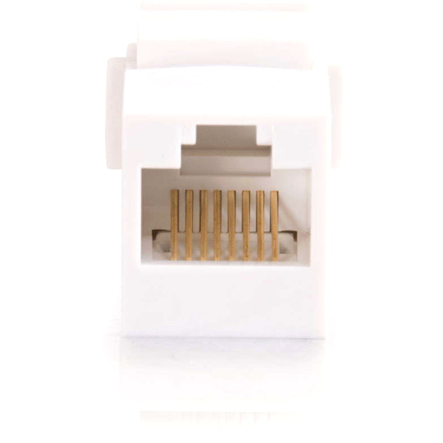 C2G 03677 RJ45 Keystone Modular Insert Coupler, Network Adapter, White