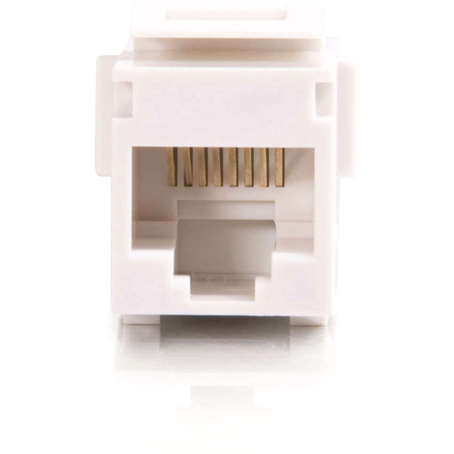 C2G 03677 RJ45 Keystone Modular Insert Coupler Network Adapter Bianco