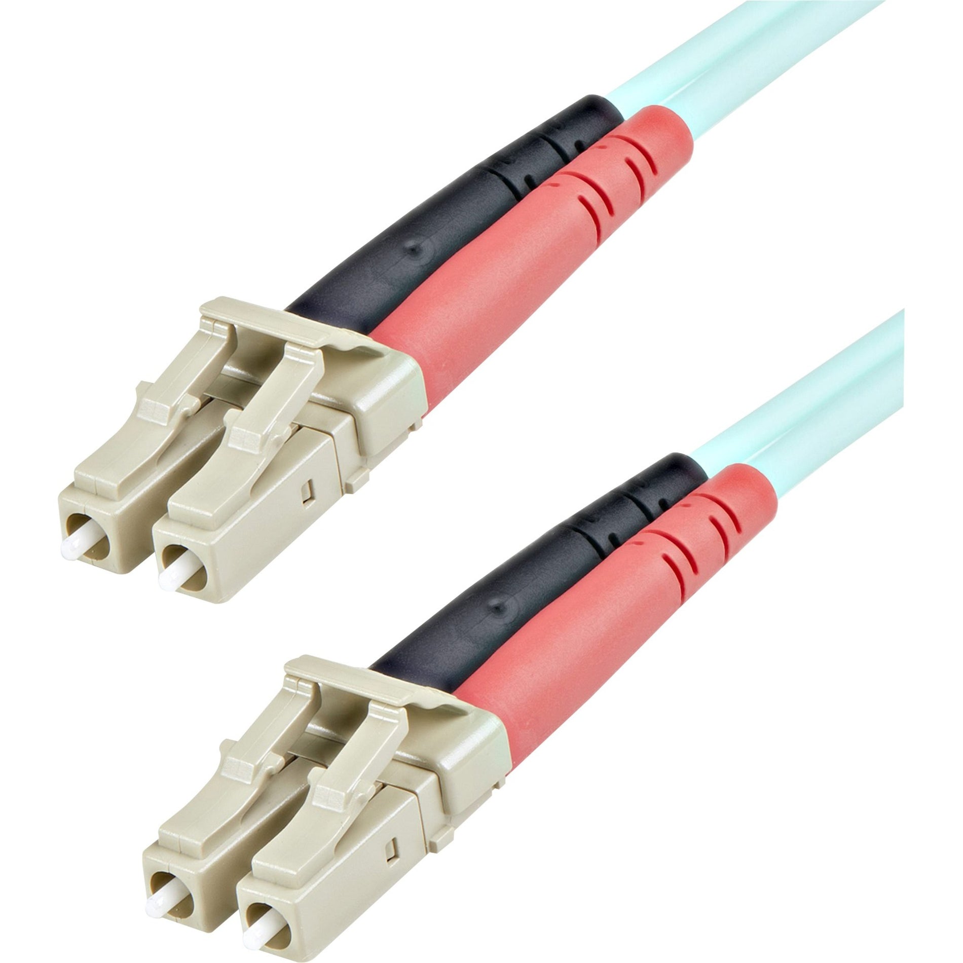 StarTech.com Cable de red de parche dúplex de fibra óptica A50FBLCLC1 Aqua LSZH de 10GB 1M