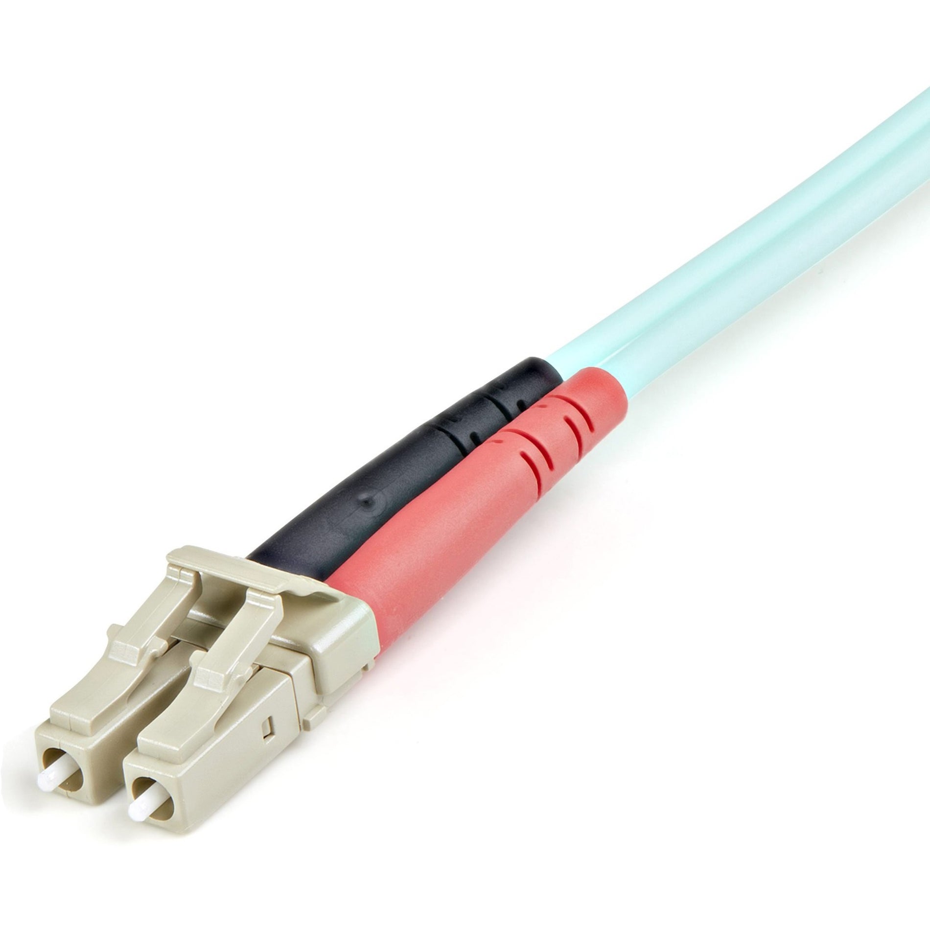 StarTech.com Cable de red de parche dúplex de fibra óptica A50FBLCLC1 Aqua LSZH de 10GB 1M