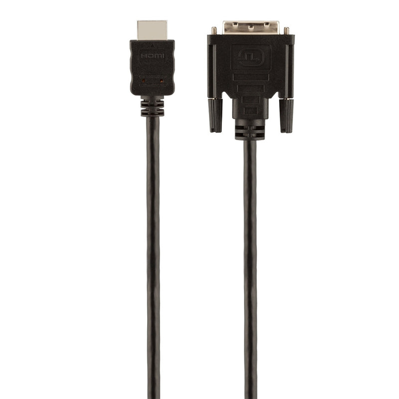 Detailed view of Belkin HDMI to DVI cable connectors showing build quality and design