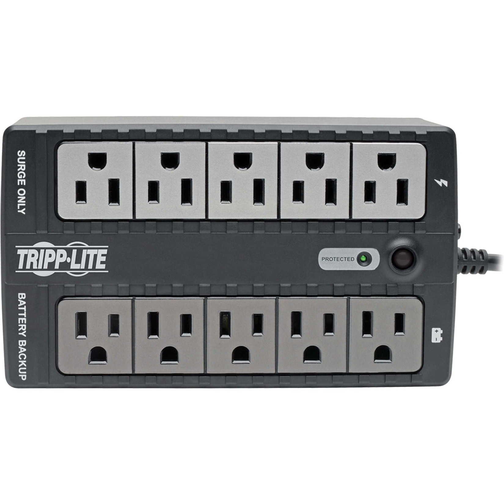 Tripp Lite INTERNET600U - 트립 라이트 INTERNET600U Internet Office 600VA Mini Desktop UPS - 인터넷 사무실 600VA 미니 데스크탑 UPS Compact Low Profile - 소형 저프로파일 8 Outlets - 8 콘센트 USB Port - USB 포트