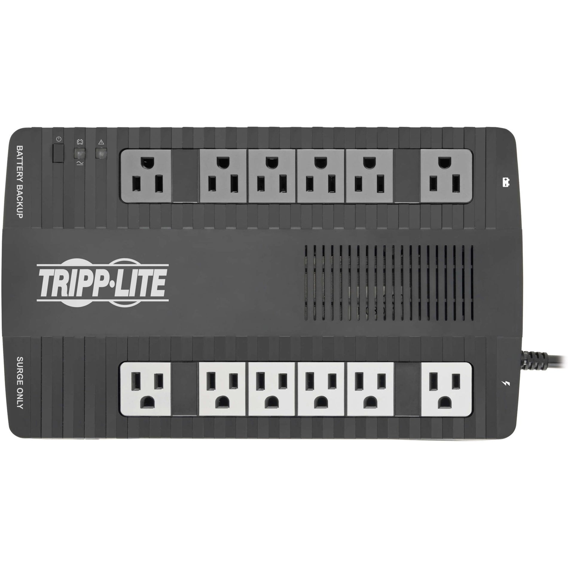 Tripp Lite AVR900U AVR 900VA デスクトップUPS、 バックアップ時間45分、 12個のコンセント、 ブラック トリップ・ライト