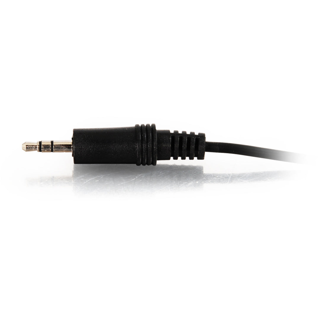 C2G 40412 Câble audio de 3 pi 3.5mm - Câble AUX - M/M Moulé Soulagement de tension Conducteur en cuivre Longueur de 3pi Placage nickel