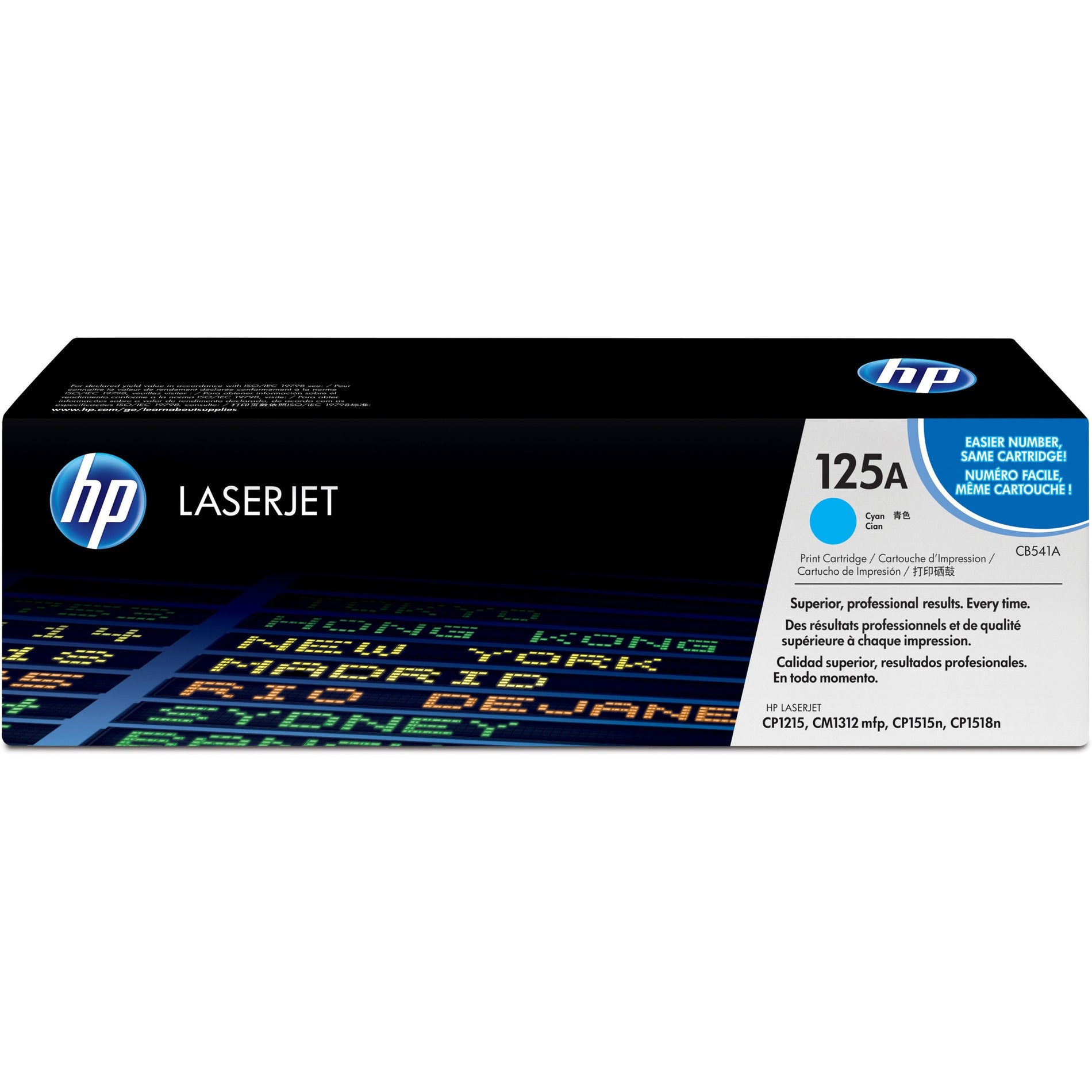 HP CB541A 125A Cartouche de Toner Cyan Rendement de 1400 Pages