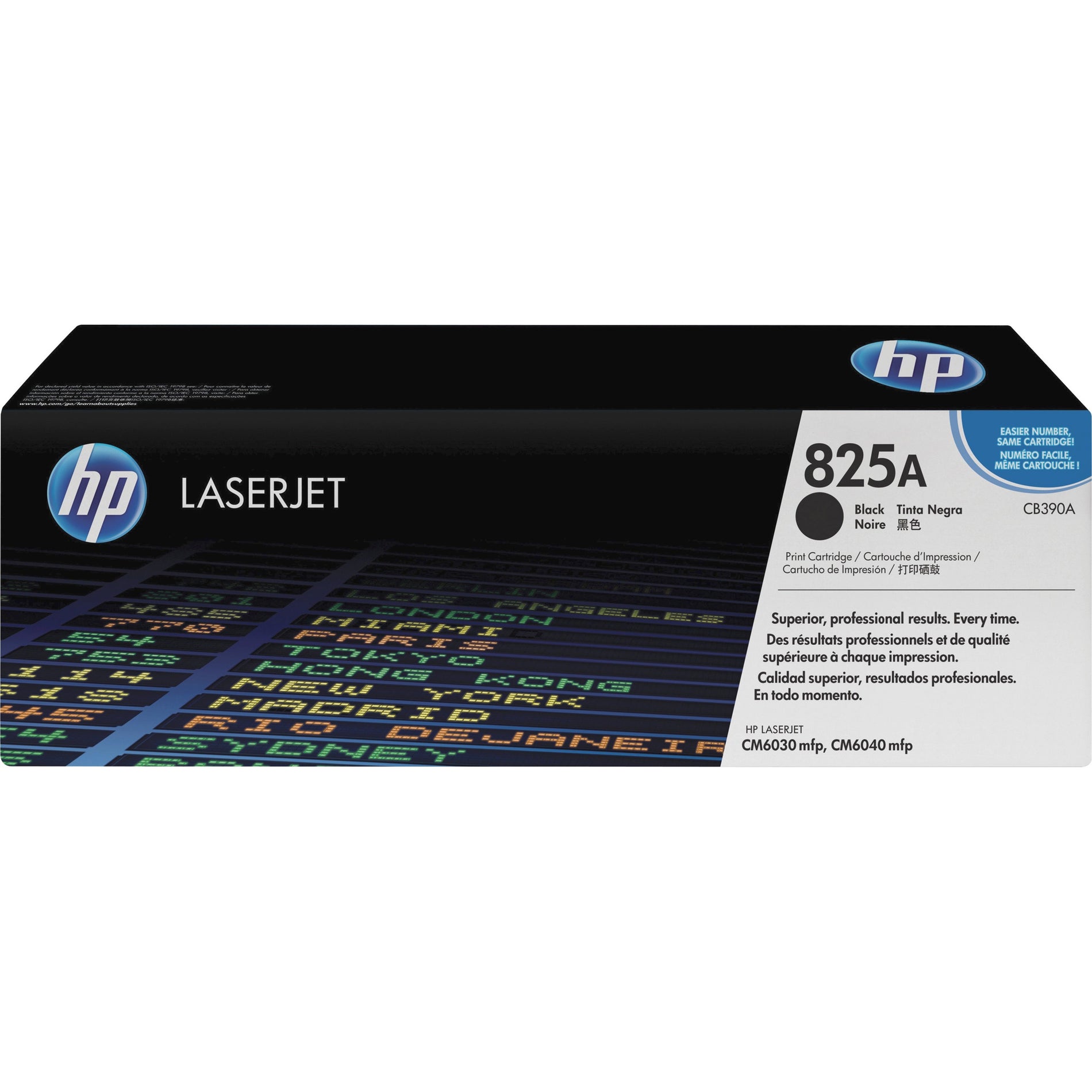 HP CB390A 825A Toner Cartridge, 19500 Page Yield, Black