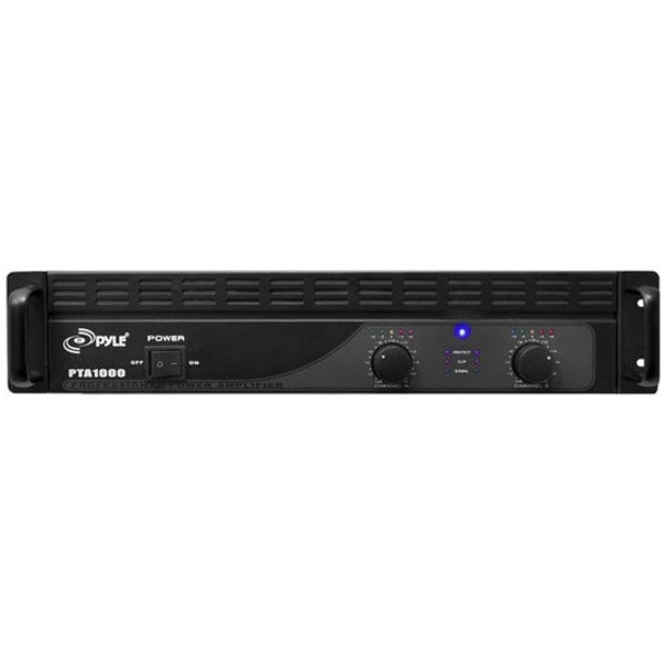 PylePro PTA1000 Professional Power Amplifier, 1000-Watt, 2-Channel, Double Cooling Fan, Overload and Protection Indicator