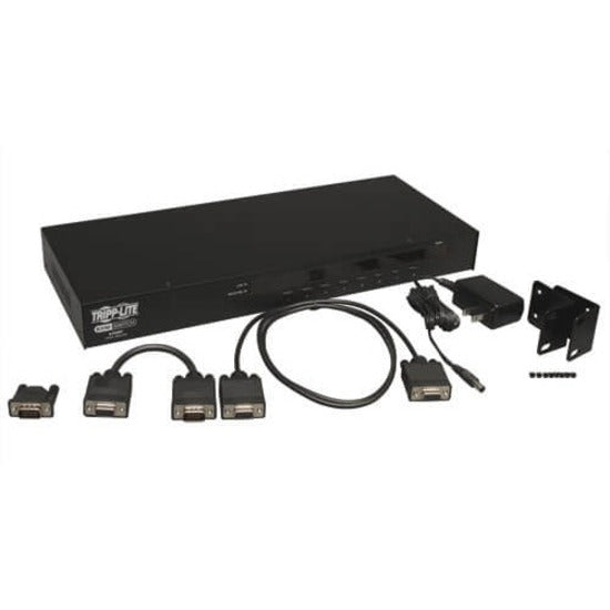 特立尼特 B042-008 KVM 切换器 1U 机架式带屏幕显示器，8端口 USB/PS2，QXGA，2048 x 1536 分辨率 特立尼特