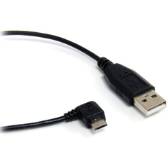 StarTech.com UUSBHAUB6RA Micro USB A to Right Angle Micro B Cable 6 ft Charging Molded Strain Relief  StarTech.com UUSBHAUB6RA Micro USB A naar Rechtshoekige Micro B kabel 6 ft Opladen Gegoten Spanningsontlasting