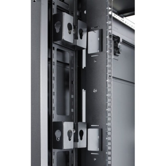 Vertical installation of APC cable management brackets