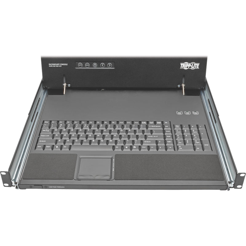 Top view of Tripp Lite rackmount console keyboard and touchpad