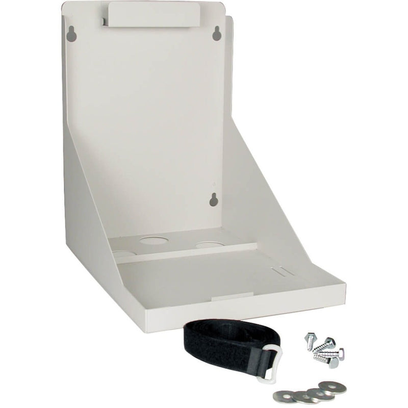 Tripp Lite UPSWM wall mount bracket in white with safety strap and mounting hardware