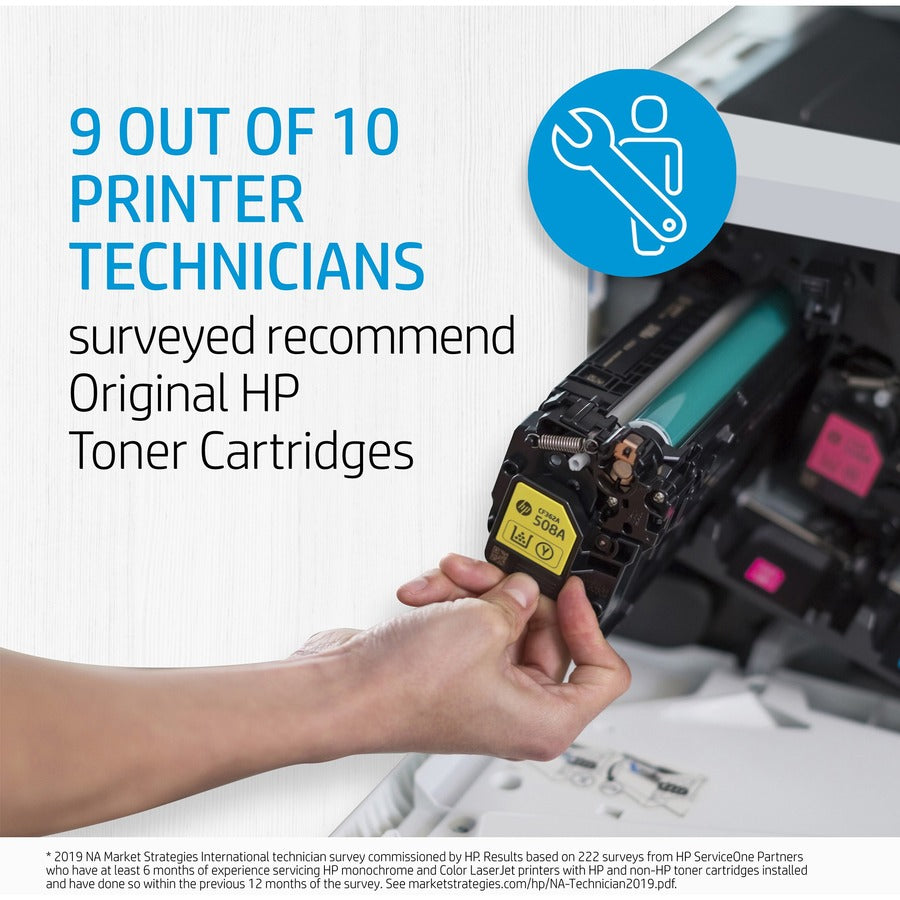 HP CE252A 504A Toner Cartridge, Yellow, 7000 Page Yield