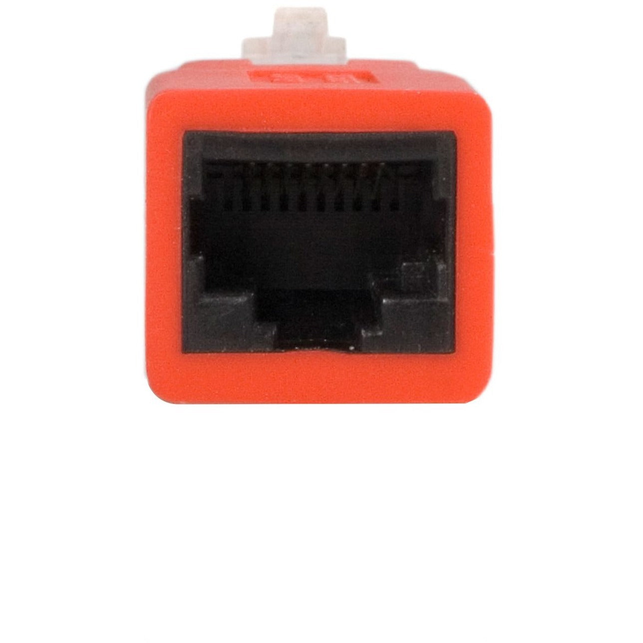 Female RJ-45 port end of the red crossover adapter-alternate-image4