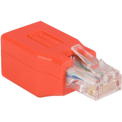 StarTech.com C6CROSSOVER Cat.6 zu Crossover Adapter RJ-45 Netzwerk männlich zu weiblich Rot