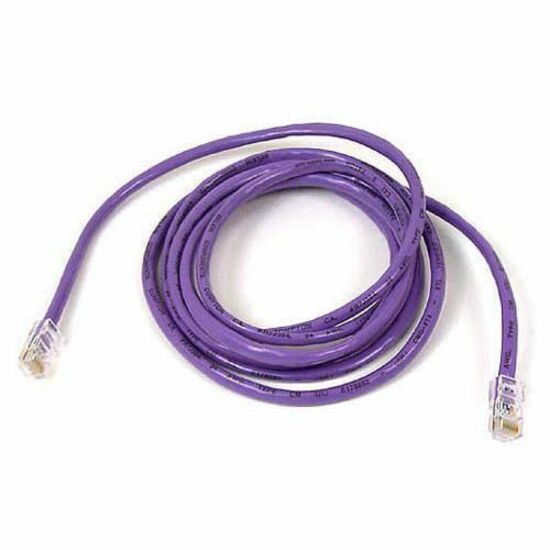 Belkin A3L980-02-PUR-S RJ45 Category 6 Snagless Patch Cable, 2 ft, Purple
