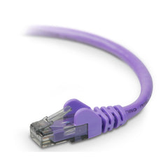 Belkin Cat6 High Performance Network Cable, Snagless RJ-45 M/M UTP Stranded Patch Cable, Purple, 6ft, Copper Conductor, PVC Jacket - A3L980-06-PUR-S (Lifetime Warranty)