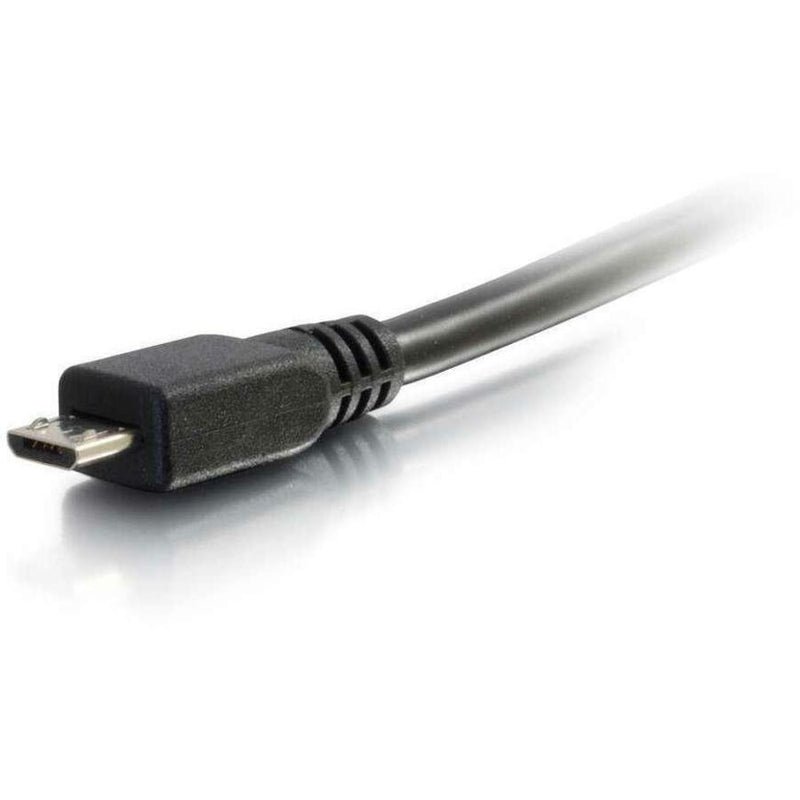 Close-up view of the Micro USB connector end of the cable