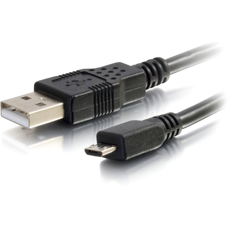 Side-by-side view of both USB-A and Micro-B connectors