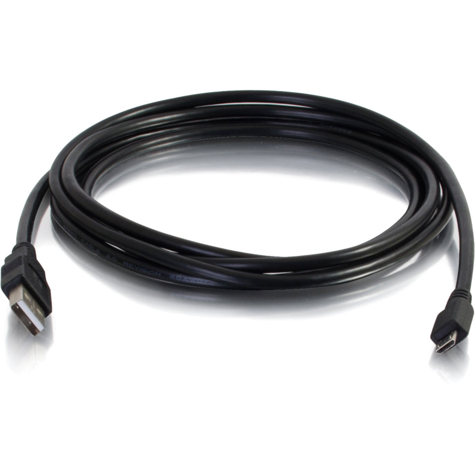 C2G 27366 كبل USB A إلى USB Micro B بطول 9.8 قدم - ذكر إلى ذكر، كبل هاتف USB بطول 10 أقدام C2G - كابل إلى جو (Cables To Go)