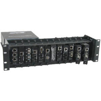 Transition Networks E-MCR-05-NA 12-slot Media Converter Rack, Lifetime Warranty, Universal Rack Mount Bracket