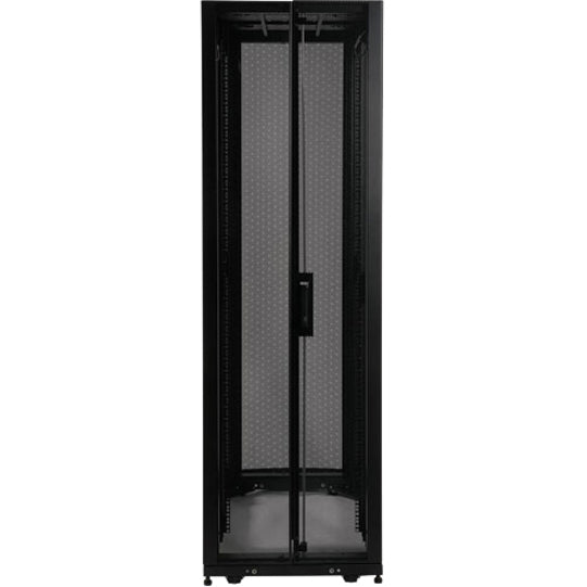 Tripp Lite SR42UBKD SmartRack 42U Rack Enclosure Server Cabinet Knock-Down Open Bottom for Cable Access  Tripp Lite SR42UBKD SmartRack 42U Rack Behuizing Serverkast Knock-Down Open Onderkant voor Kabeltoegang