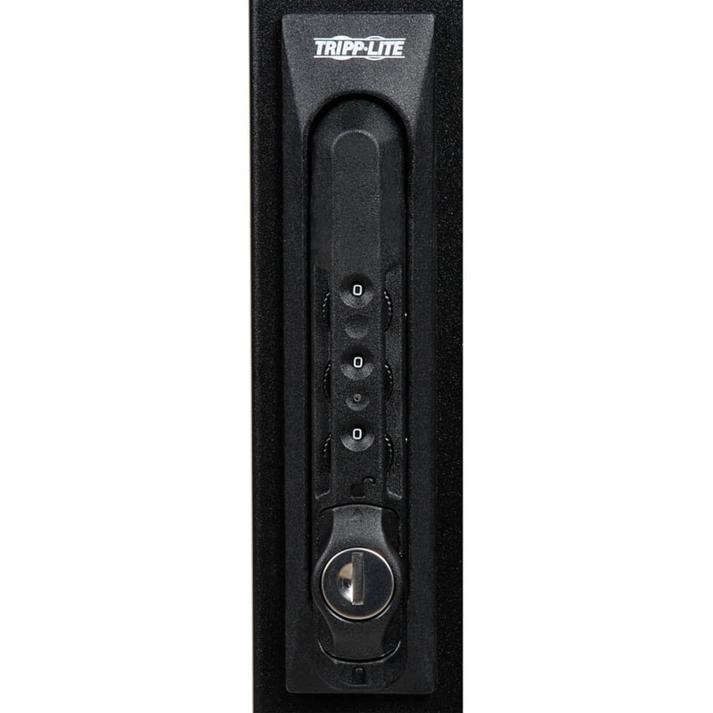 Tripp Lite SRCOMBO black combination lock handle with three-digit combination dials and key override