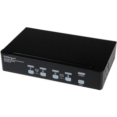 StarTech.com SV431DVIUAHR Interruptor KVM de 4 Puertos USB DVI Doble Enlace con Audio Resolución de 2560x1600 Cumple con TAA