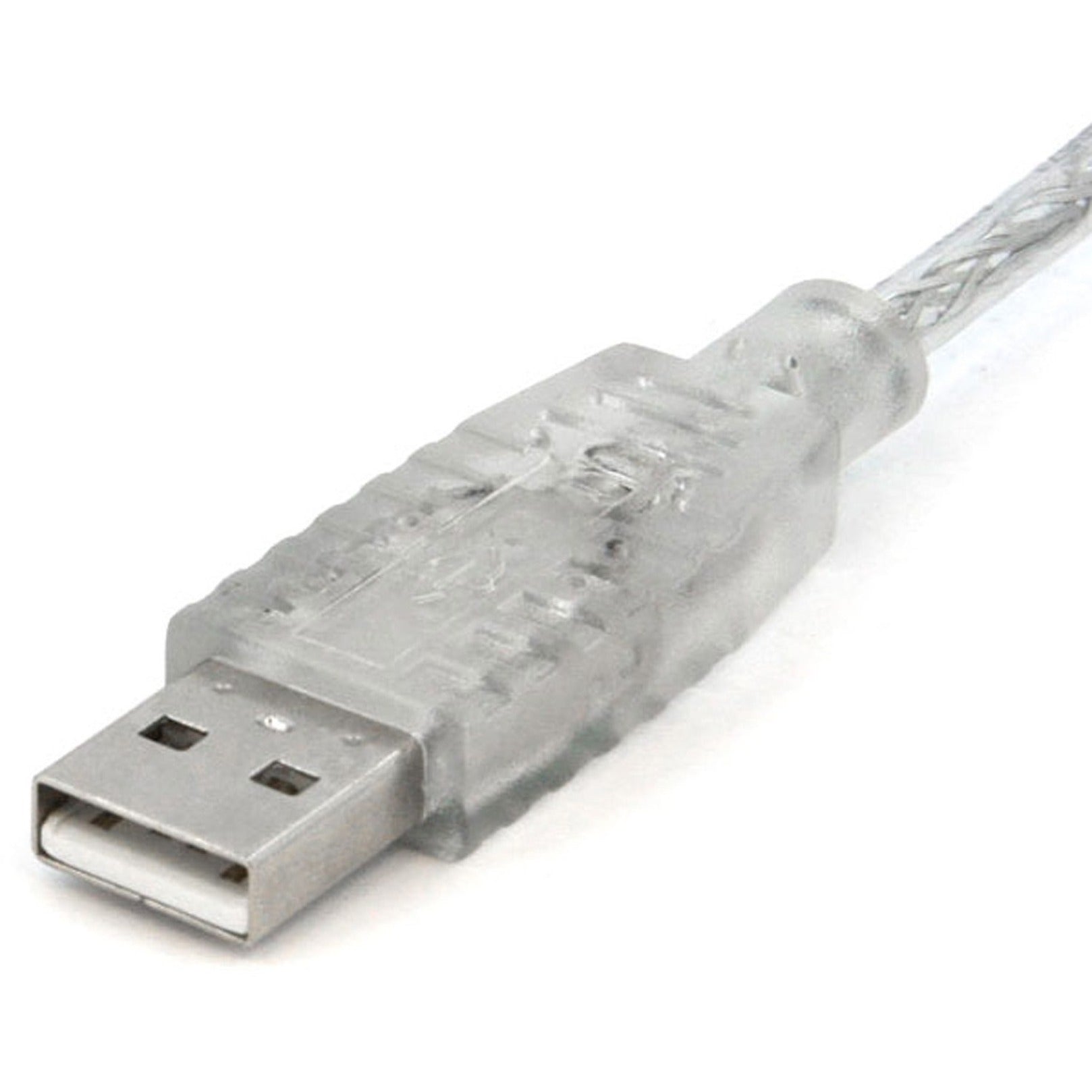 كابل USB 2.0 شفاف StarTech.com USBFAB10T ، ١٠ قدم ، كابل نقل البيانات