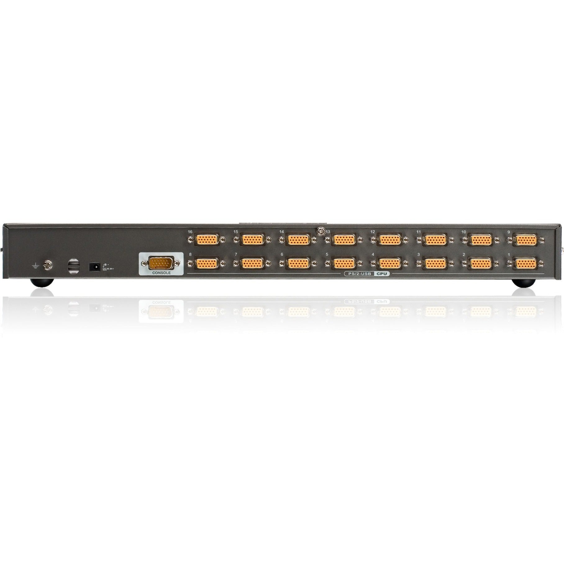 IOGEAR GCS1716 16-Port USB PS/2 コンボ KVM スイッチ、QXGA、2048 x 1536、3年保証、エネルギースター、TAA コンプライアント、ラックマウント可能