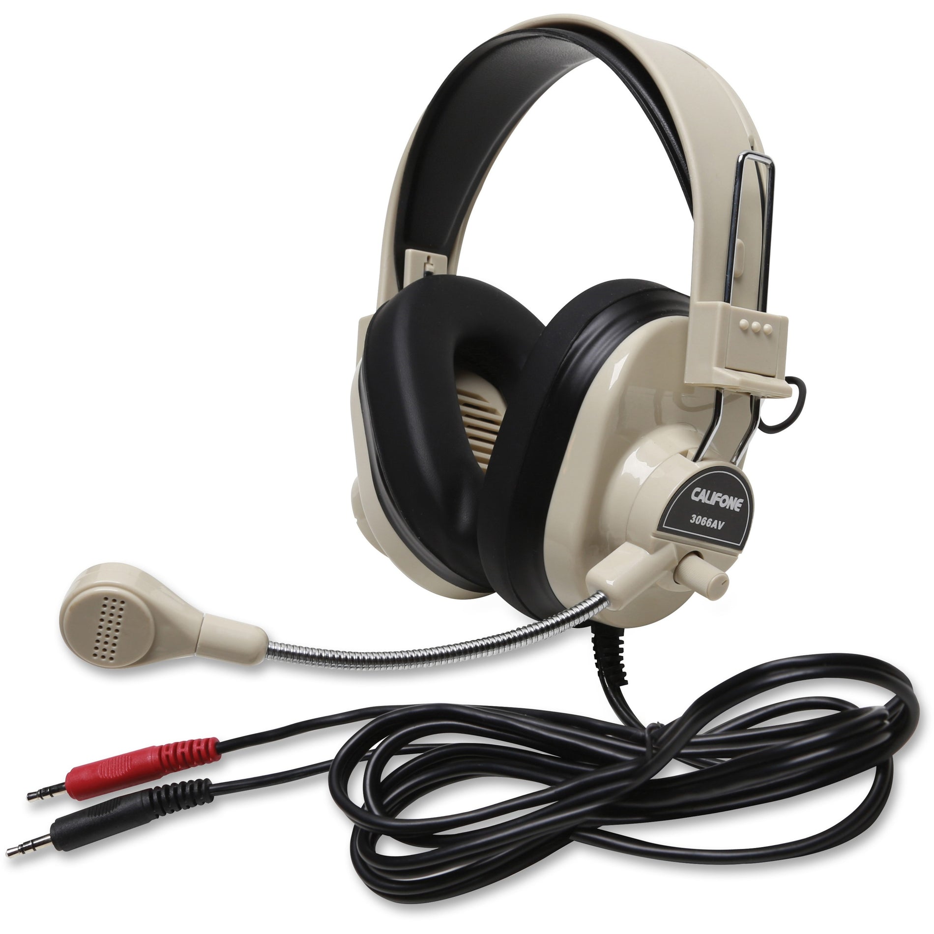 Califone 3066AV Ergoguys Deluxe Multimedia Stereo Headset，头戴式，音量控制