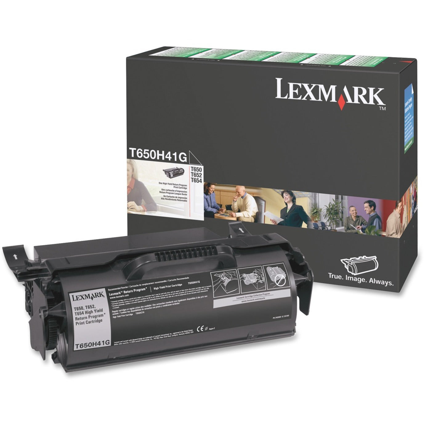 Lexmark T650H41G High Yield Return Program Black Toner Cartridge, Laser, 25000 Pages