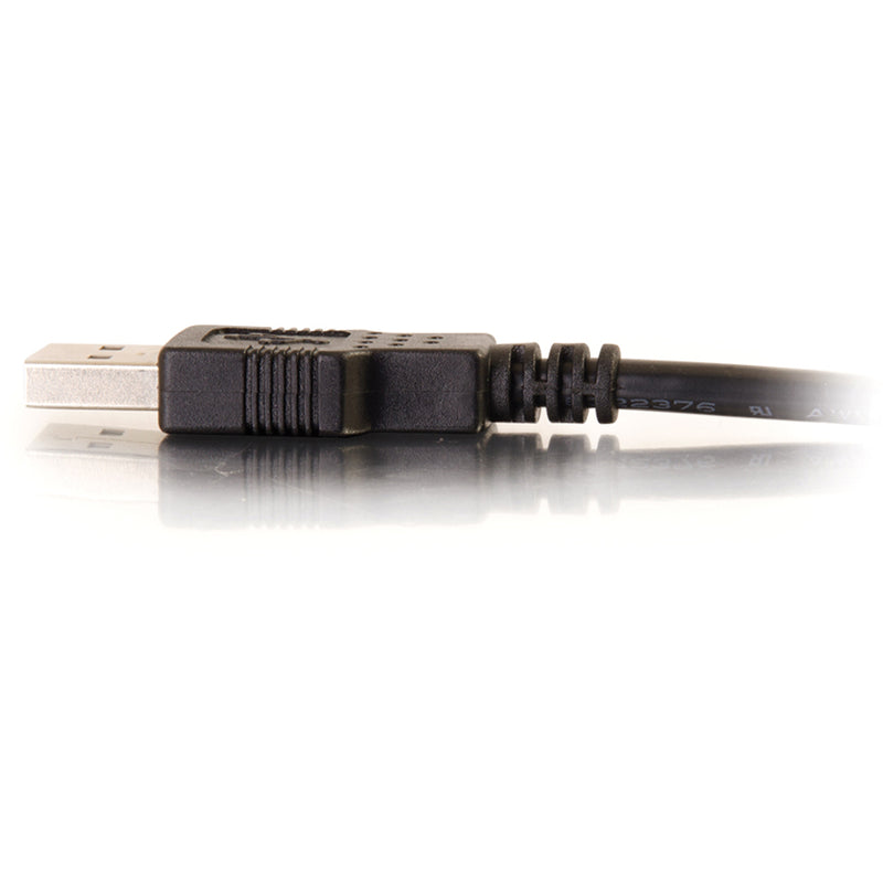 Side profile view of USB connector showing sleek design and construction