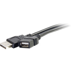 C2G 52106 Cable de extensión USB 2.0 de 1 metro Negro Garantía de por vida Certificado RoHS