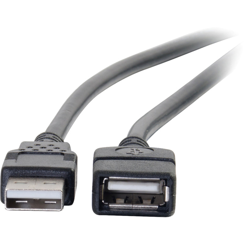 Detailed view of USB Type-A male and female connector ends showing interface design