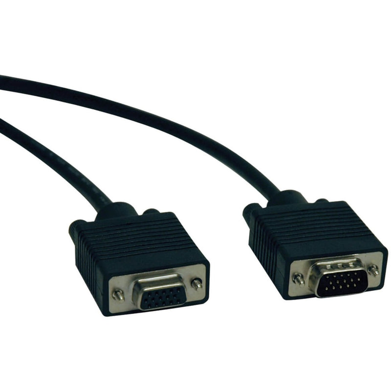 Tripp Lite P781-006 KVM cable with black molded HD15 male and female connectors, 6 feet in length