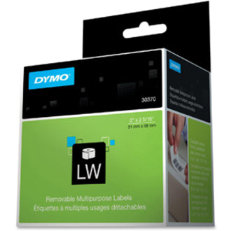 Dymo 30370 Removable Multipurpose LabelWriter Labels, 250 Box, White