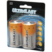 UltraLast Green ULA2D Alkaline General Purpose Battery, 2-Pack