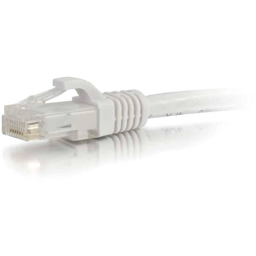 C2G 31363 75ft Cat6 Sans accroc Non blindé (UTP) Câble de raccordement de réseau blanc - Câble Ethernet haute vitesse pour appareils et ordinateurs réseau