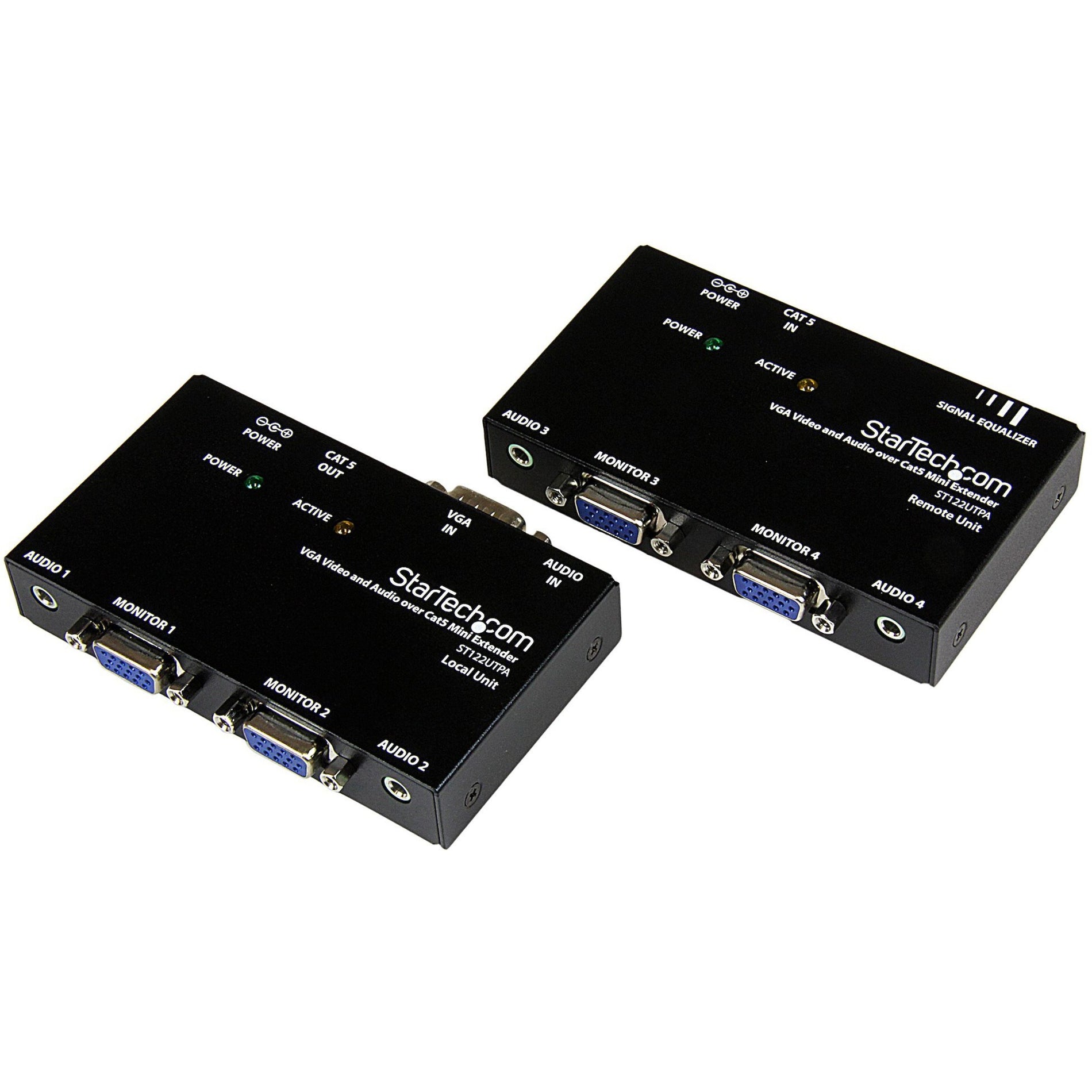 StarTech.com ST122UTPA VGA Video Extender over Cat 5 with Audio, Extend VGA Displays up to 500ft