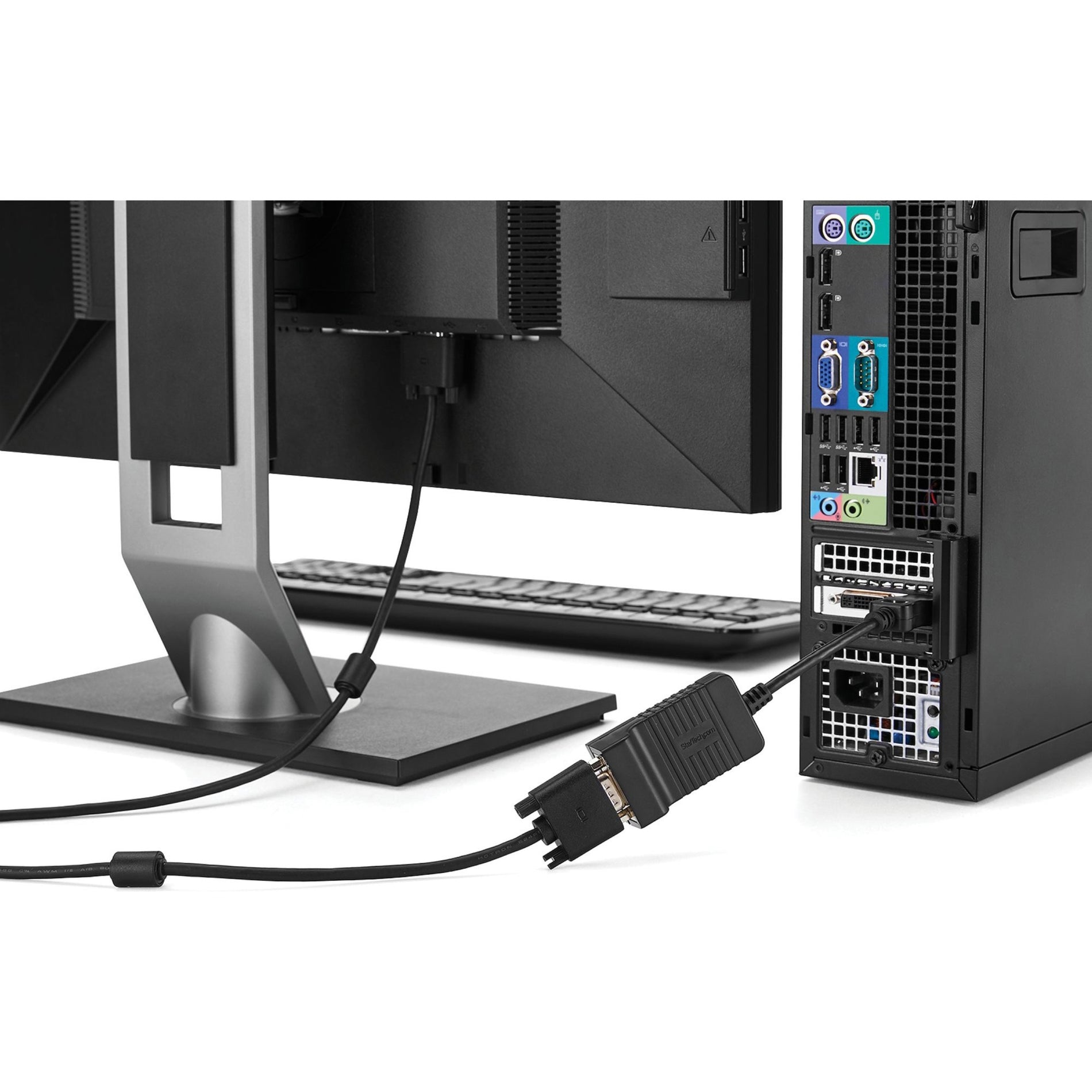 StarTech.com DP2VGA DisplayPort to VGA Adapter, Active DP to VGA Converter, 1080p Video, Latching DP Connector, Durable
